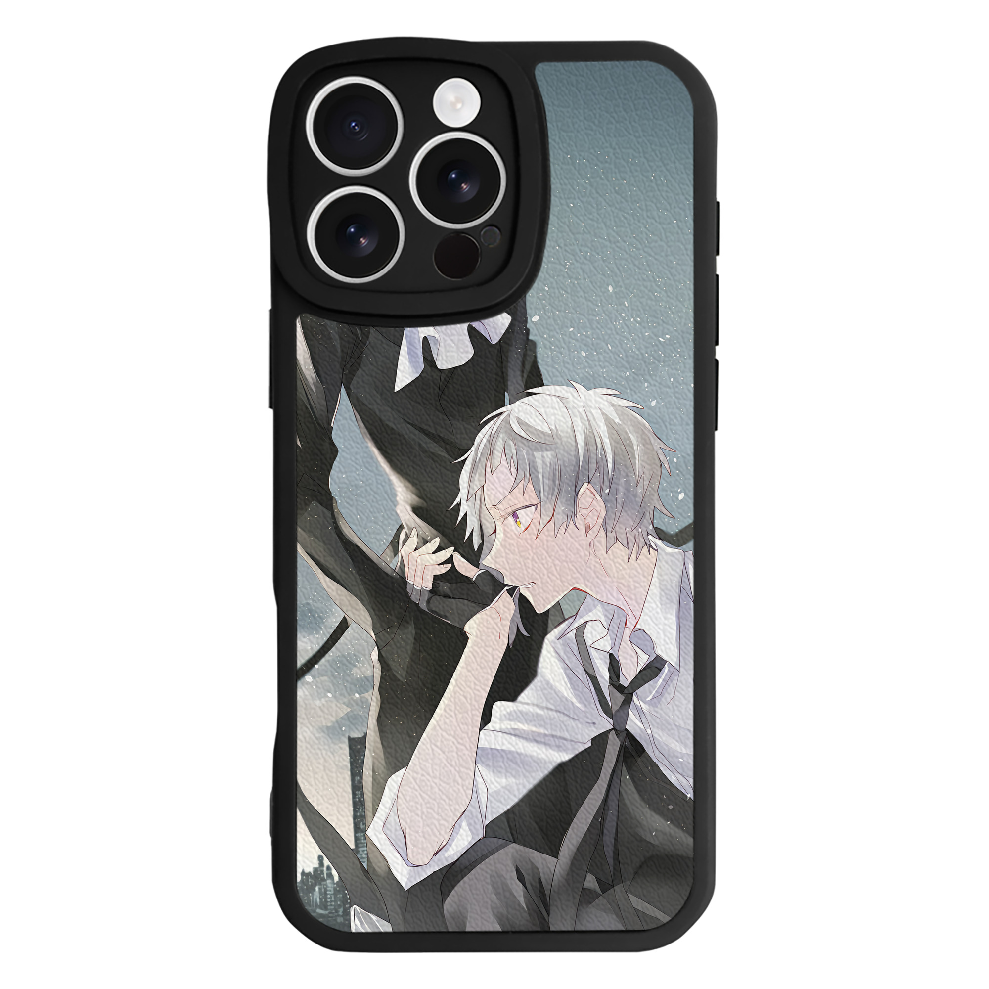 （画像用） 文豪ストレイドッグス Bungo Stray Dogs 【iPhone 16シリーズ対応】シリコンスマホケース（レザー調） 材質：シリコン